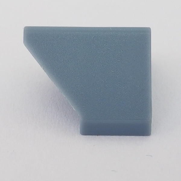 1x2 Dachfirst 45° mit Überstand mit Noppenhalter sandblau Sand Blue