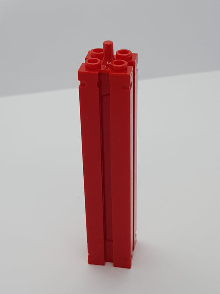 2x2x8 Stütze Bauträger Support geschlossen auf allen Seiten rot