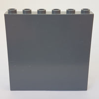 1x6x5 Stein/Wandelement neudunkelgrau Dark Bluish Gray