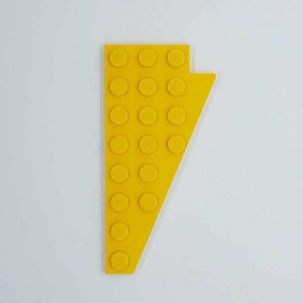 4x8 Flügelplatte links gelb yellow