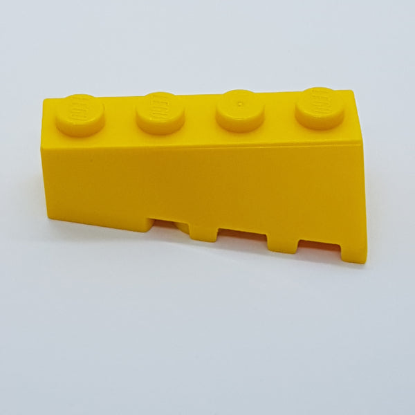 2x4 Dachstein / Keil abgeschrägt links gelb