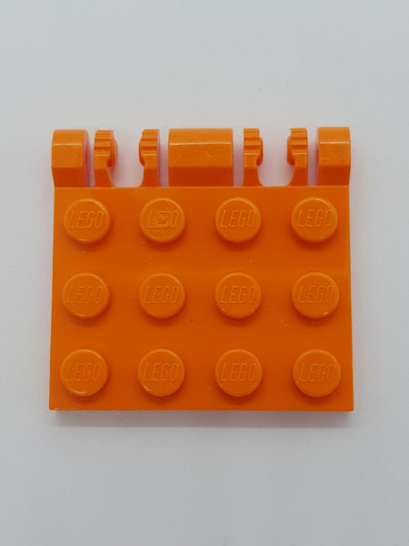 3x4 Scharnierplatte 2 Finger orange