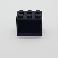 2x3x2 Container Box Schrank, geschlossene Noppen schwarz black