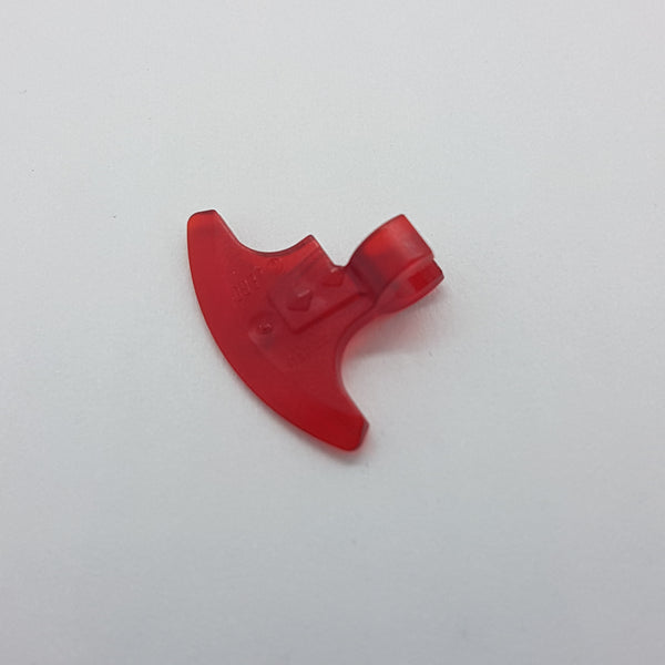 Minifig, Waffe Axt, Beil mit Clip (Wikinger) transparent rot trans red