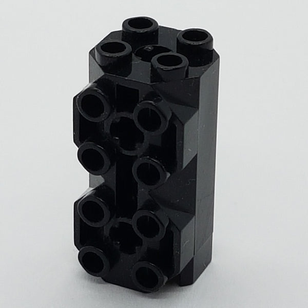 2x2x3 1/3 modifiziert Oktagonal mit seitlichen Noppen schwarz black