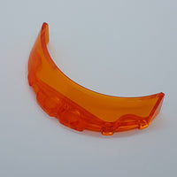 3x6x1 Windschutzscheibe / Cockpit gebogen transparent orange trans-orange