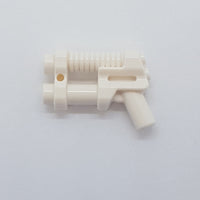 Minifig, Waffe Spacegun mit 2 Läufen weiß white