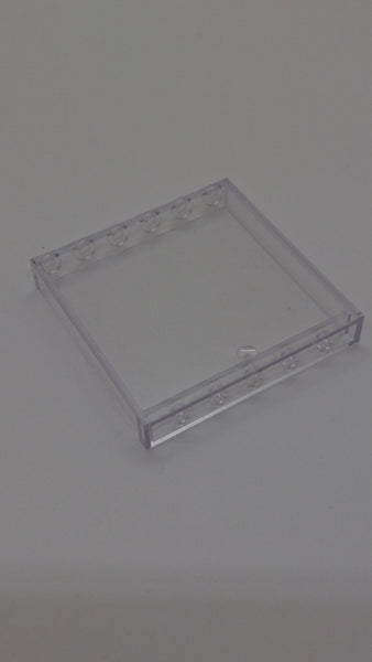 1x6x5 Wandelement / Rahmen transparent weiß trans clear