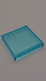 1x6x5 Wandelement / Rahmen transparent hellblau trans light blue