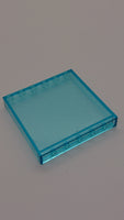 1x6x5 Wandelement / Rahmen transparent hellblau trans light blue