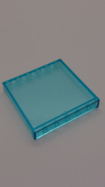 1x6x5 Wandelement / Rahmen transparent hellblau trans light blue
