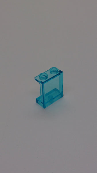1x2x2 Wandelement / Paneel mit Seitenstützen transparent hellblau trans light blue