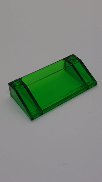 3x6 Windschutzscheibe 25° mit Innenwände transparent grün