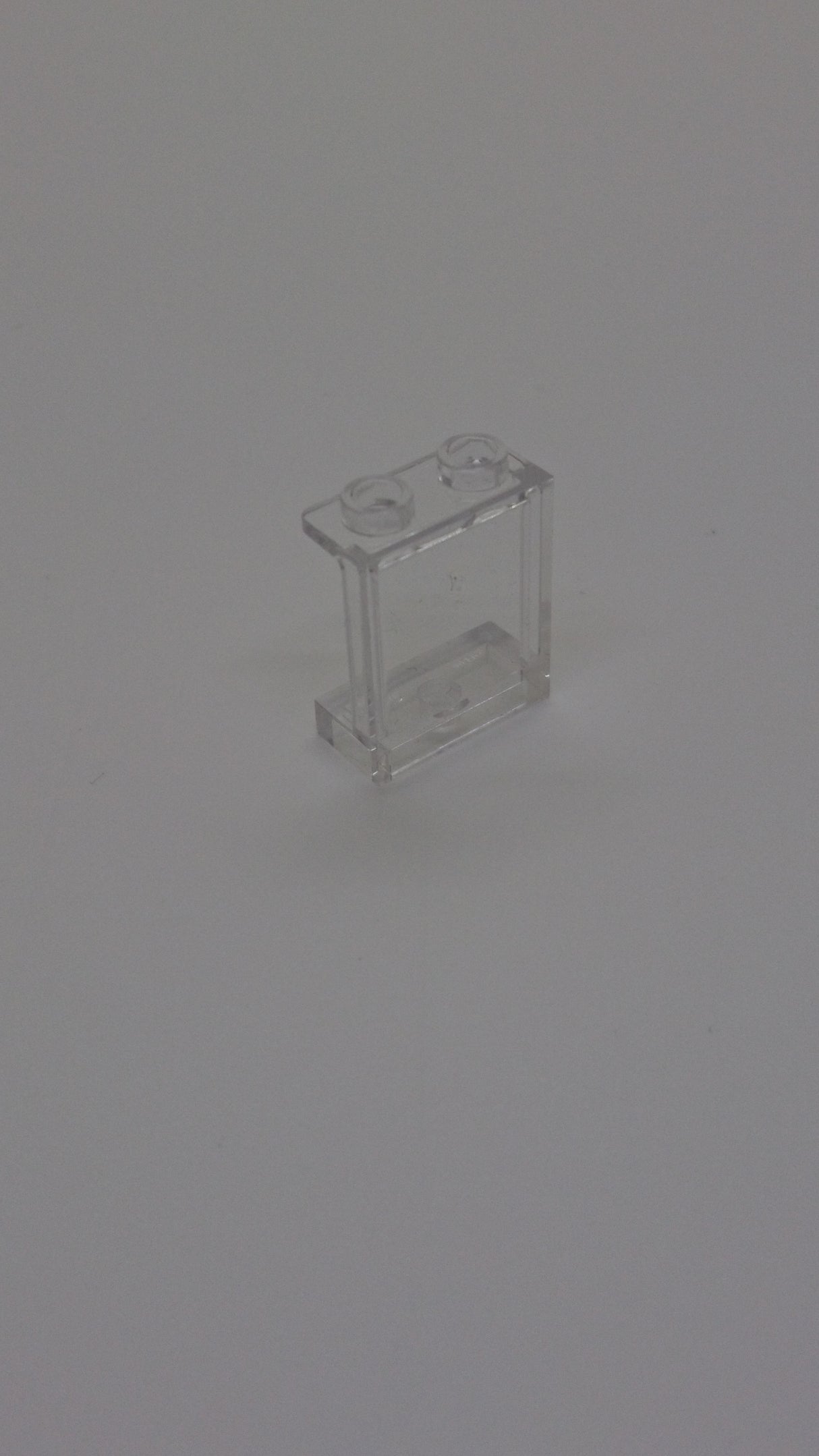 1x2x2 Wandelement / Paneel mit Seitenstützen transparent weiß trans clear