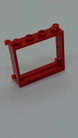 1x4x3 Fensterrahmen rot