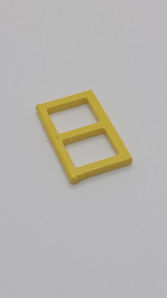 1x2x3 Fensterflügel mit Strebe und dicken Enden gelb yellow