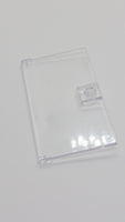 1x4x6 Glastür mit Griff transparent weiß trans clear