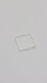 1x2x2 Fensterscheibe / Fensterglas für Flugzeugfenster flach transparent weiß trans clear