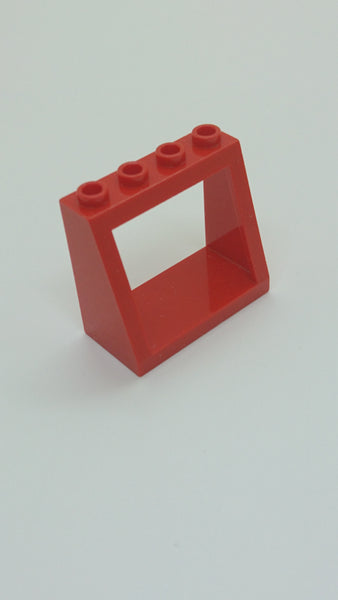 2x4x3 Windschutzscheiben offene Noppen Rahmen rot