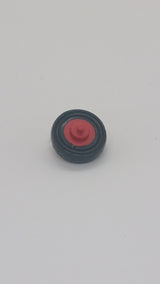 Reifen ohne Formnummer mit Felge 14mm x 4mm Pulley rot