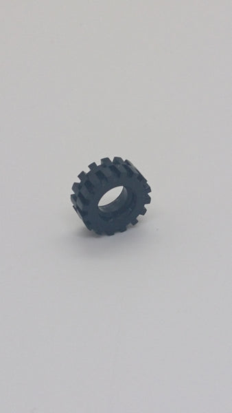 Reifen Rad Ø15mm x 6mm Crossprofil ohne Band schwarz black