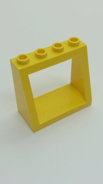 2x4x3 Windschutzscheiben Rahmen offene Noppen gelb