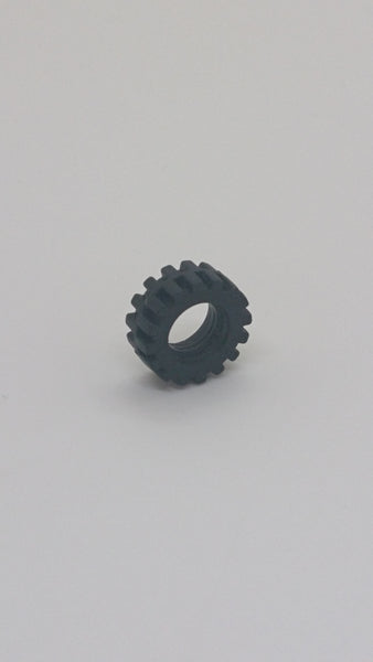 Rad Ø15mm x 6mm Crossprofil mit Band um Zentrum der Lauffläche schwarz black