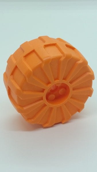 Rad aus Hartplastik 54x30mm groß orange