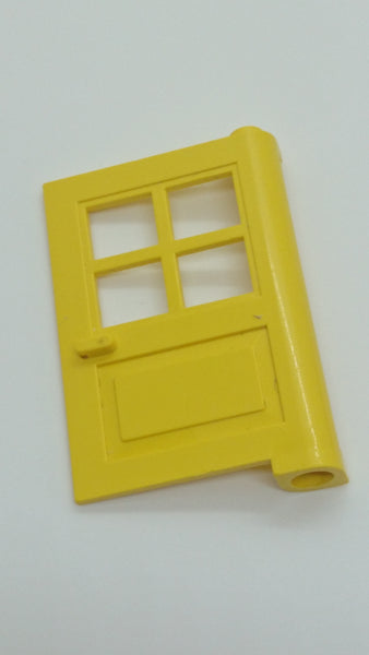 4x5 Haustür mit 4 kleinen Fenstern gelb