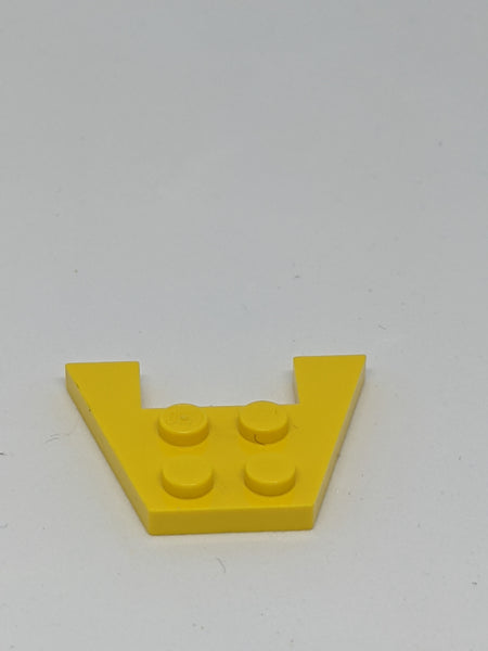 3x4 Keilplatte ohne Noppenkerben gelb