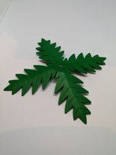 Palmenblatt gross 4 Blättrig grün green