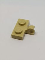 1x2 modifizierte Platte mit Clip seitlich beige tan