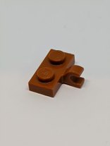 1x2 modifizierte Platte mit Clip seitlich dunkelorange dark orange