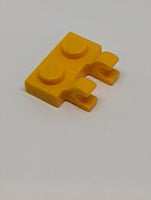 1x2 modifizierte Platte mit Clips O-Clips horizontal hellorange bright light orange