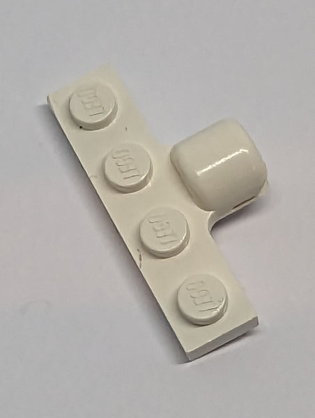 1x4 modifizierte Platte mit Buchse 2 Slots 8mm weiß white