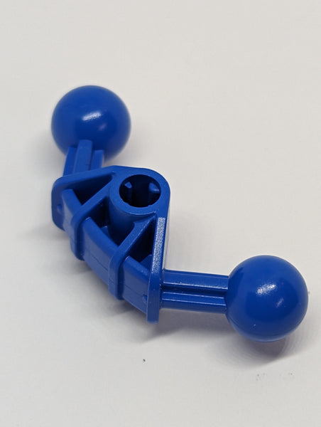 4x4x2 Bionicle Ball Joint 90° with 2 Ball Joint and Axle Hole blau blue