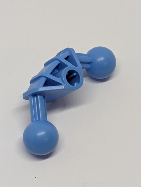 4x4x2 Bionicle Ball Joint 90° with 2 Ball Joint and Axle Hole mittelblau medium blue