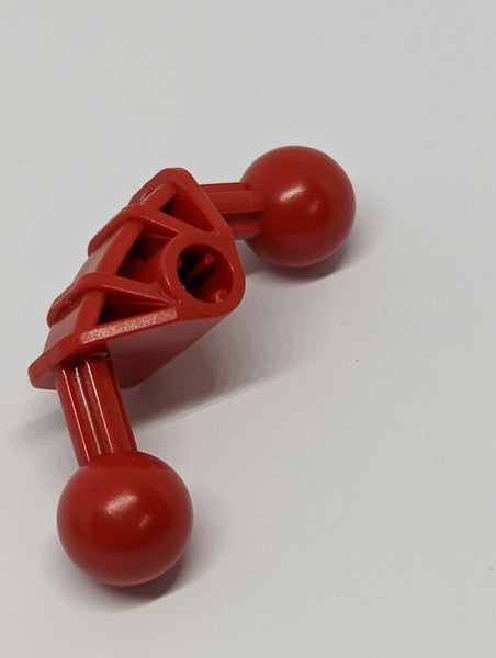 4x4x2 Bionicle Ball Joint 90° with 2 Ball Joint and Axle Hole rot red