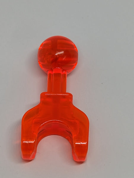 Arm / Bein Hero Factory mit Kugelgelenk auf Achse und Kugelpfanne, kurz transparent neonorange trans-neon orange
