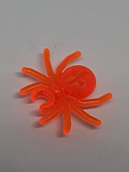 Tier Spinne mit Kreuz transparent neonorange trans-neon orange