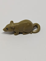 Ratte mit schwarzen Augen, dunkelbeige dark tan